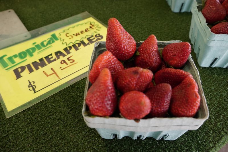 Fresh ripe strawberries