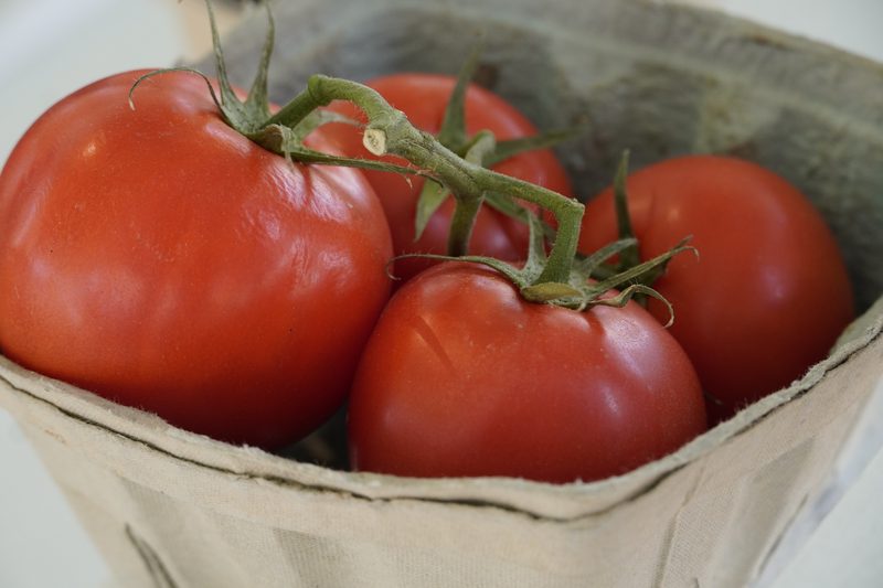 Vine-ripened tomatoes